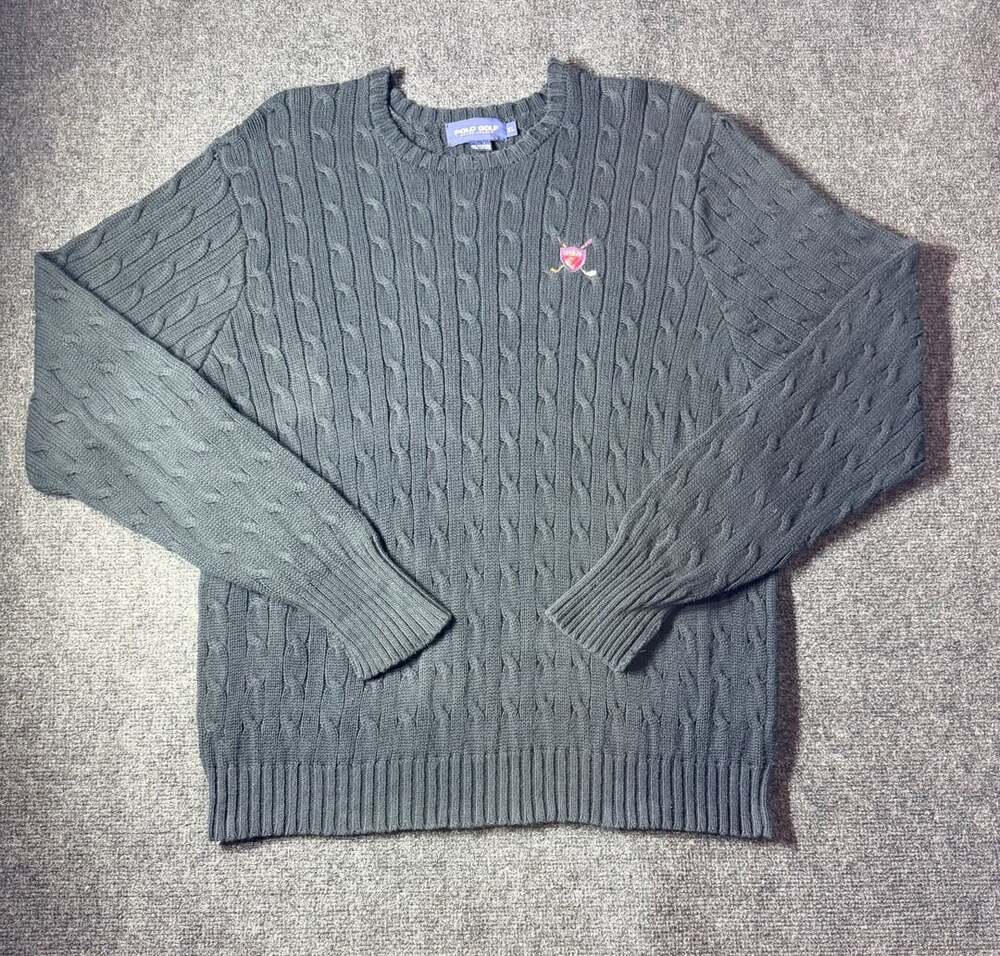 Polo Golf Ralph Lauren Cable Knit Sweater Size XL
